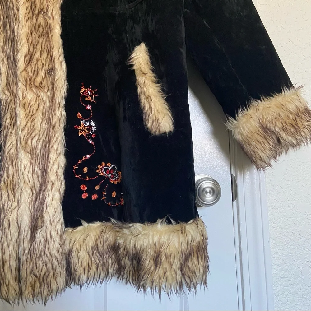 Vintage Phoenix Faux Suede and Fur Penny Lane Coat 2X-3X - Picture 6 of 13